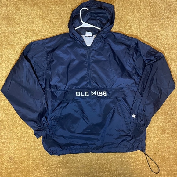 Champion Other - Ole Miss Champion Hoodie Windbreaker Authentic Athletic Apparel Mens Size M